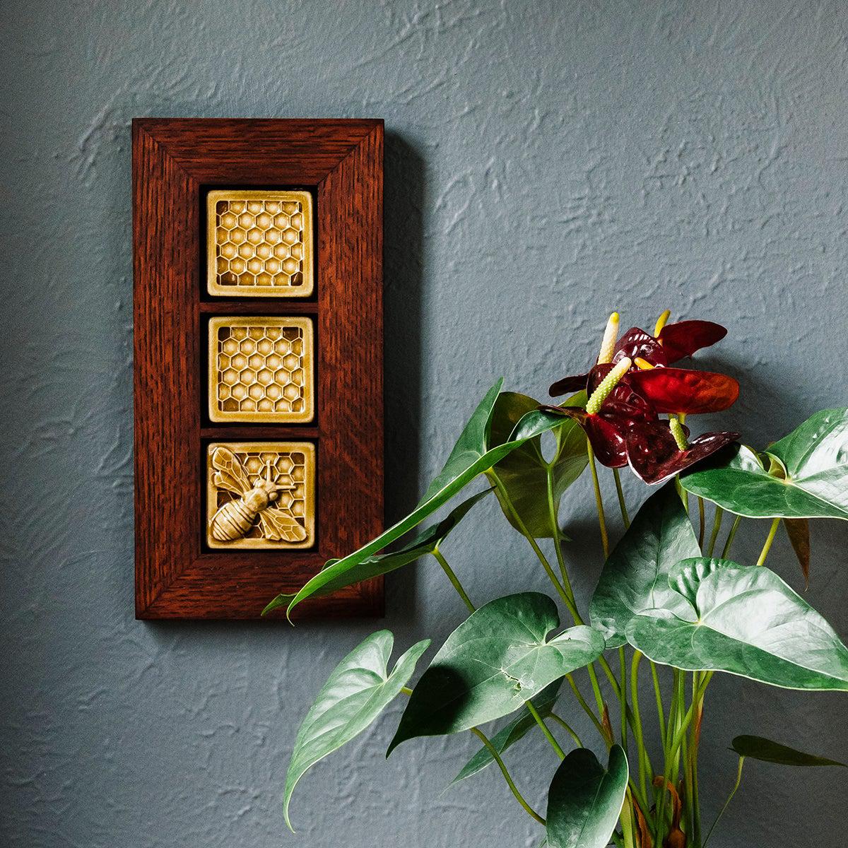 Set of 3: Decorative Honeybees Wall Art