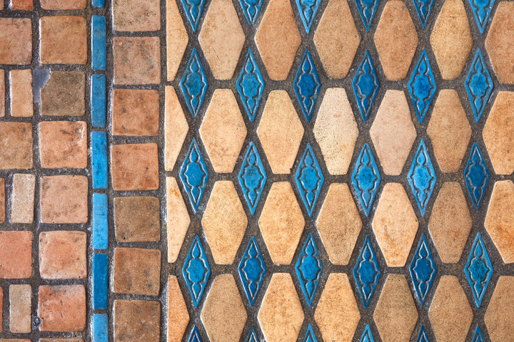 Historic Pewabic-tiled floor at the Sacred Heart Major Seminary in Detroit, Michigan – Photo by Jim Haefner