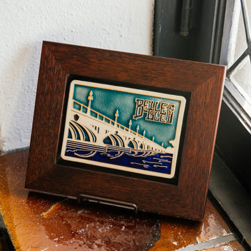 Framed Belle Isle Bridge Postcard Tile