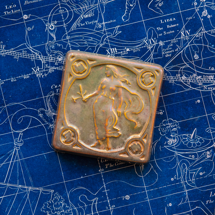 Virgo Zodiac Tile | Iridescent