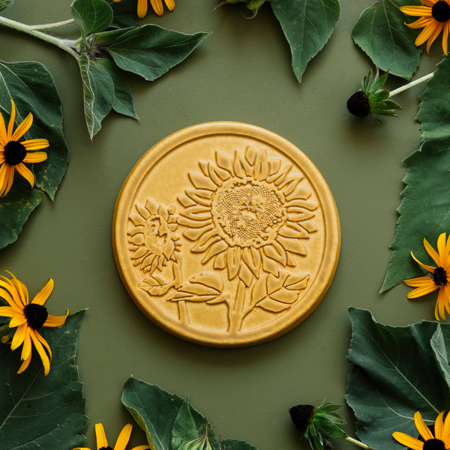 Sunflower Trivet Tile