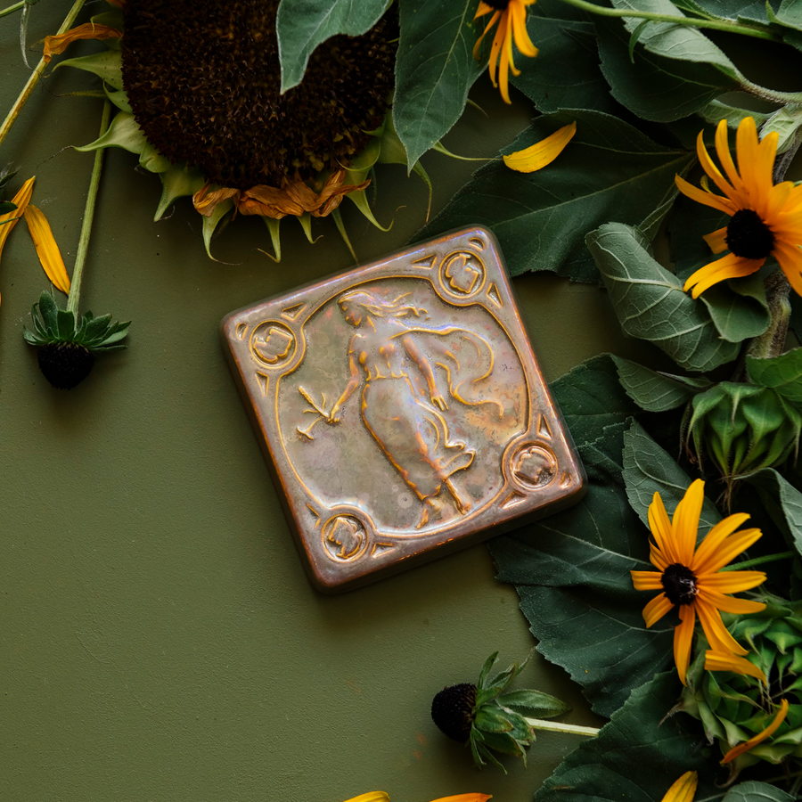 Virgo Zodiac Tile | Iridescent