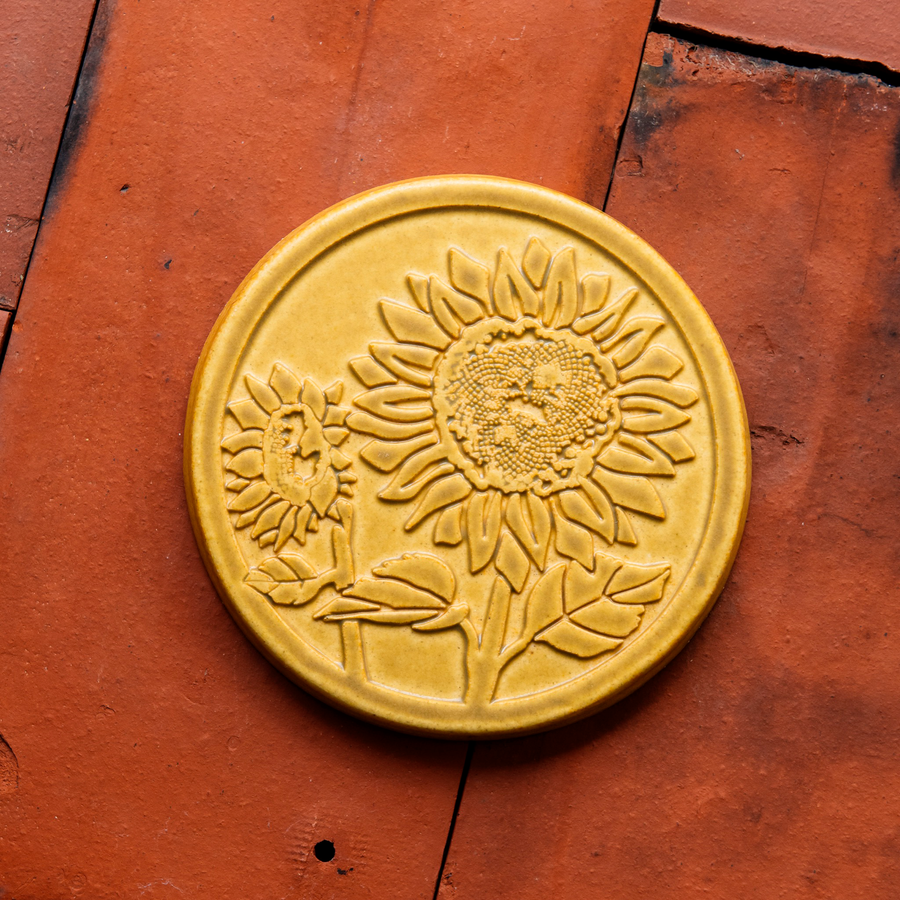 Sunflower Trivet Tile