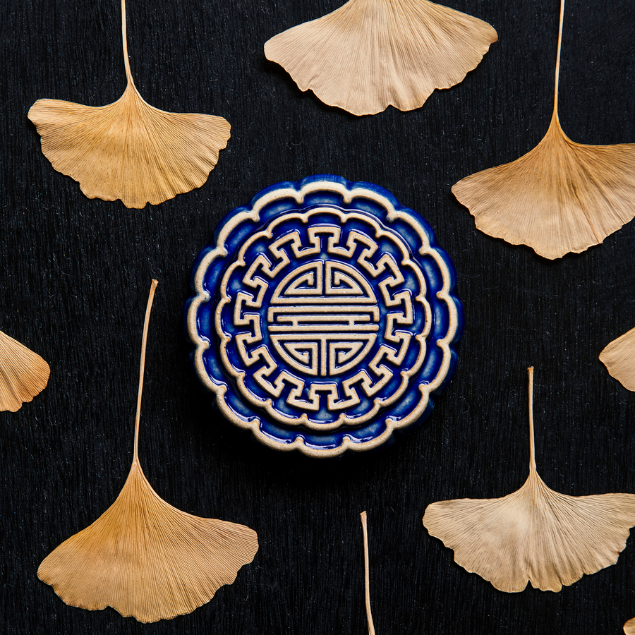 Mooncake Paperweight | Two Tone