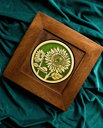 Framed Sunflower Trivet | Two Tone