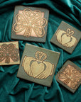 Earthen Craft Pottery | Shamrock + Claddagh Tiles