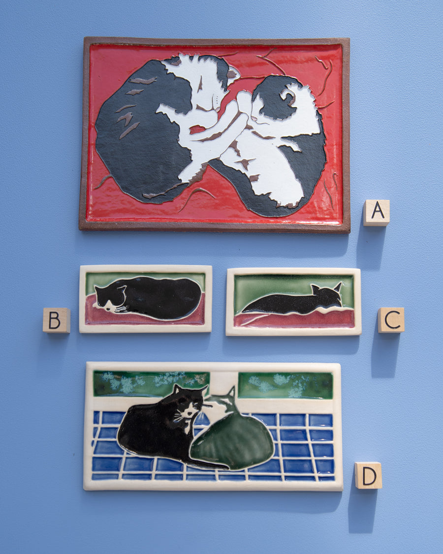 Sligo Creek | Hand-Painted Cat Tile Collection