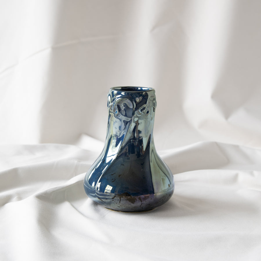 Limited Edition Snowdrop Vase | Azurite Iridescent