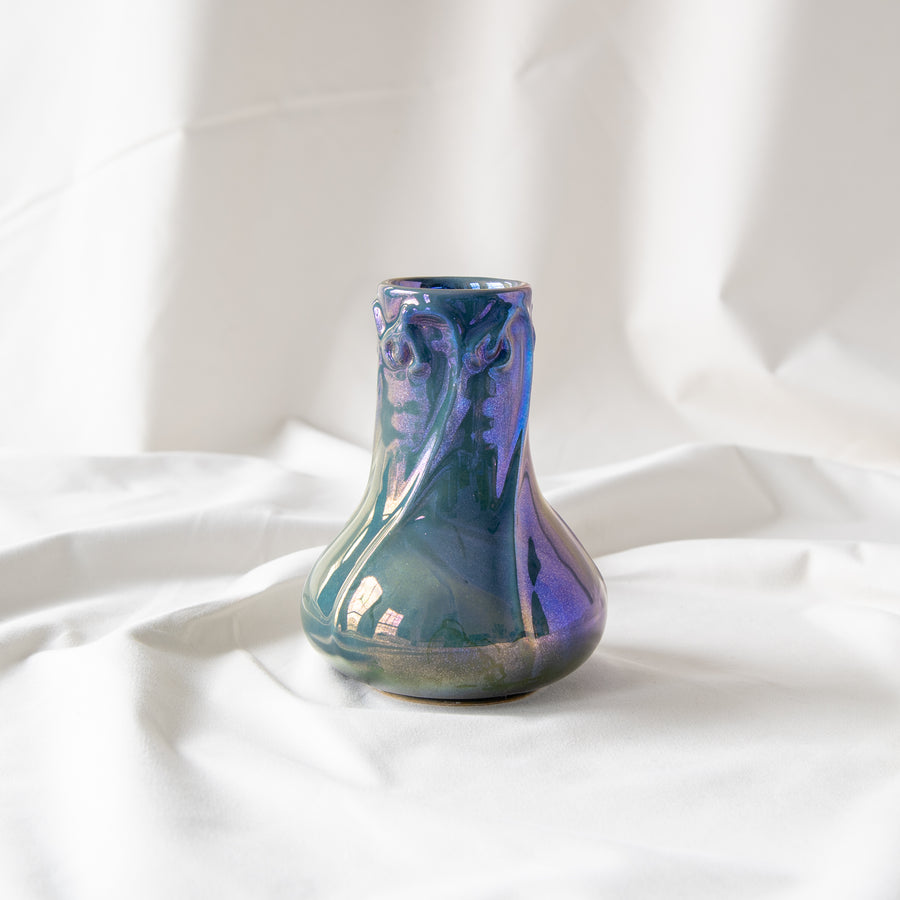 Limited Edition Snowdrop Vase | Azurite Iridescent