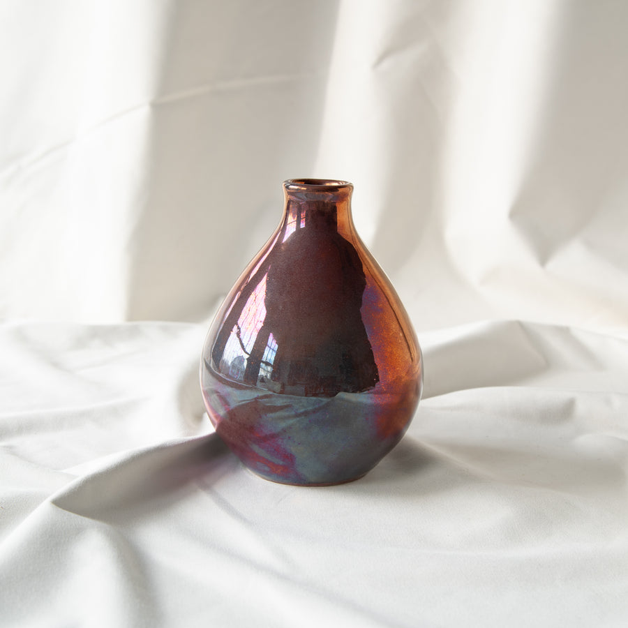 Limited Edition Teardrop Vase | Plum Iridescent