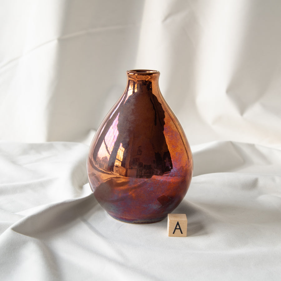 Limited Edition Teardrop Vase | Plum Iridescent