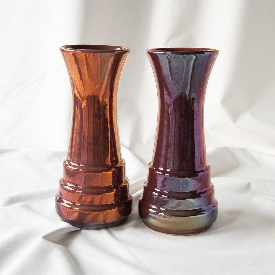 Limited Edition Step Vase | Plum Iridescent