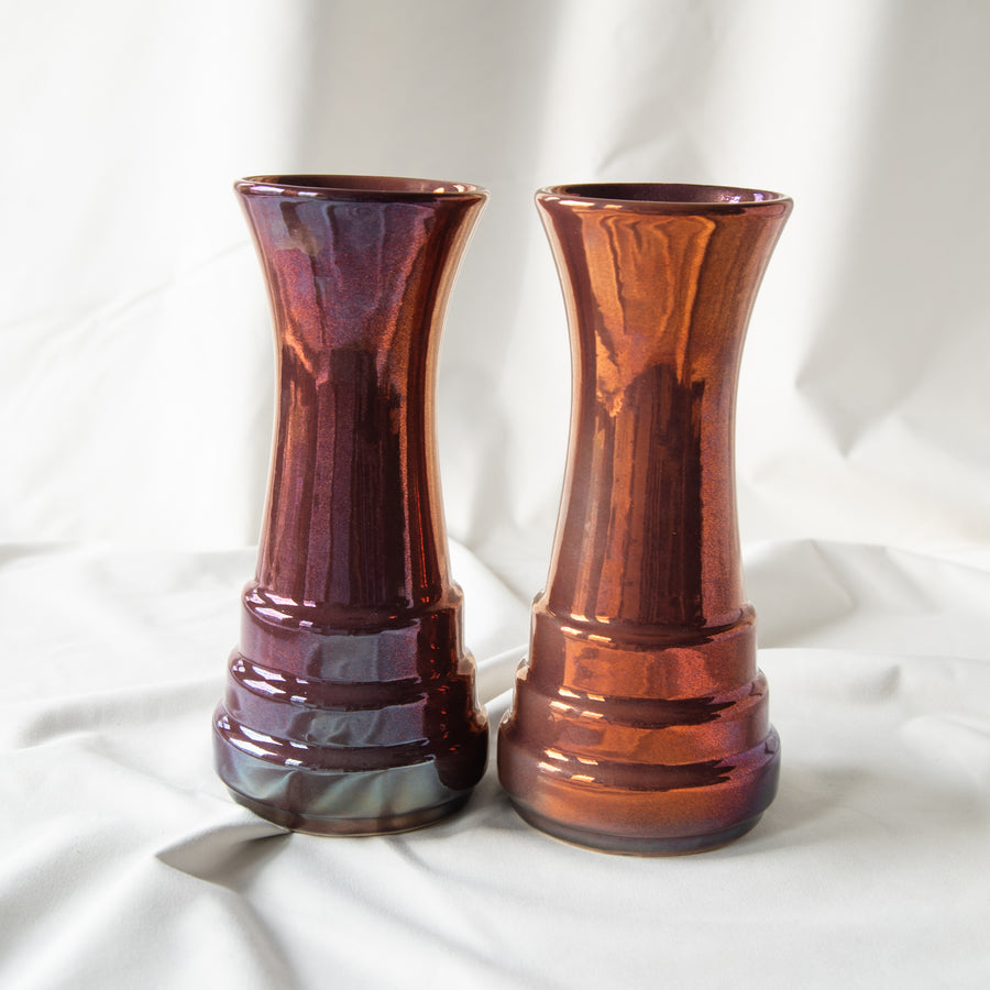 Limited Edition Step Vase | Plum Iridescent