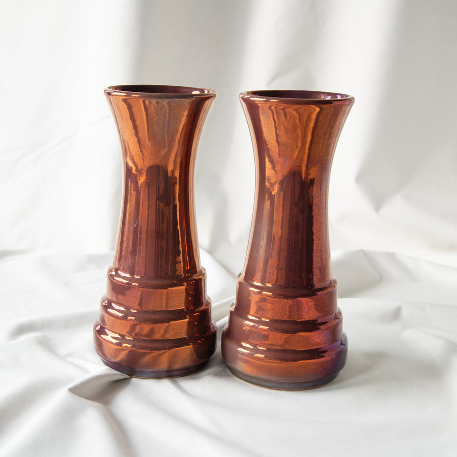 Limited Edition Step Vase | Plum Iridescent