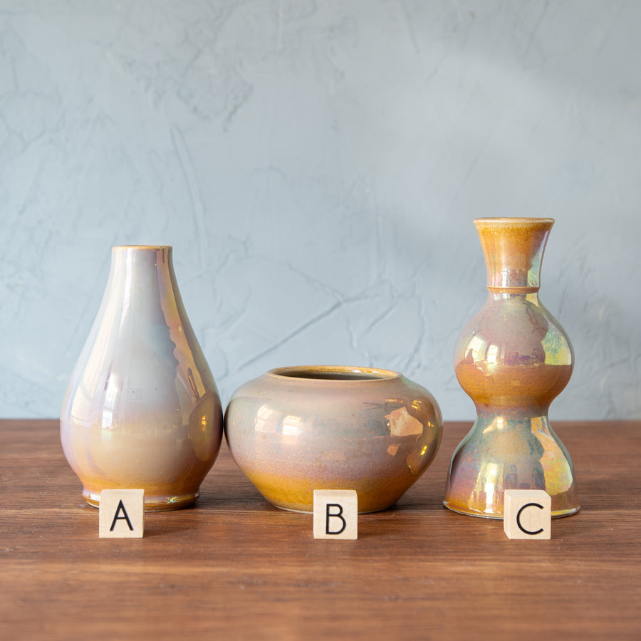 Blush Iridescent Petite Vase