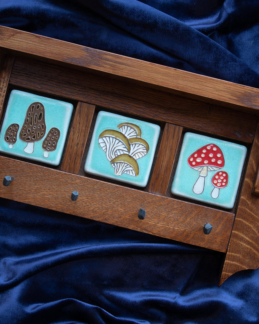 Hand-Painted Mushroom Keyrack