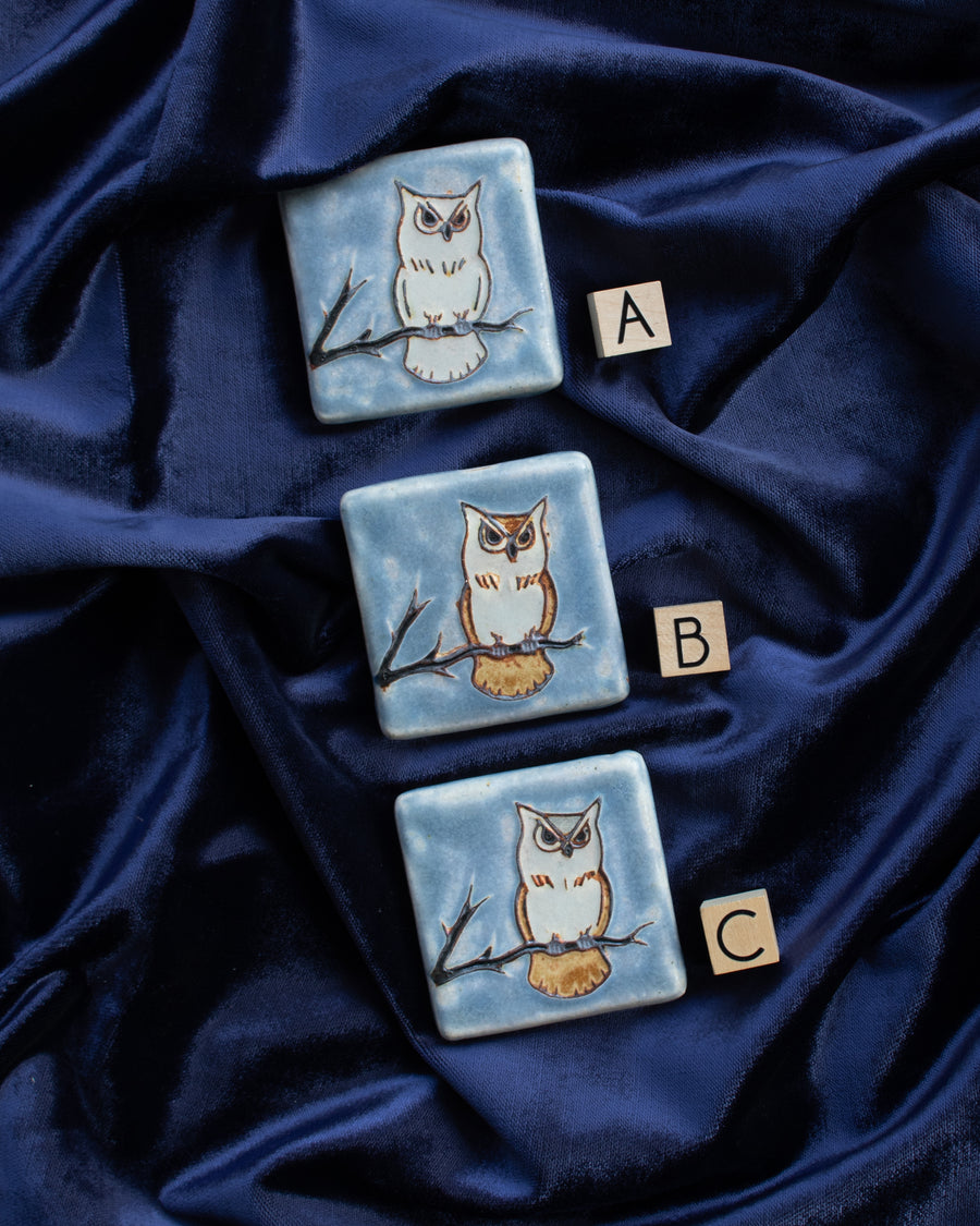 Limited Edition Owl Tiles | Hand-Painted