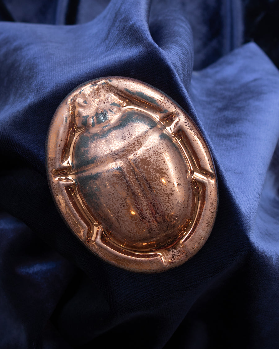 Limited Edition Scarab Paperweights | Copper Iridescent