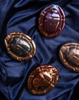 Limited Edition Scarab Paperweights | Copper Iridescent