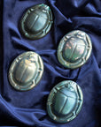 Limited Edition Scarab Paperweights | Matte Green Iridescent