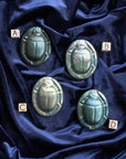 Limited Edition Scarab Paperweights | Matte Green Iridescent