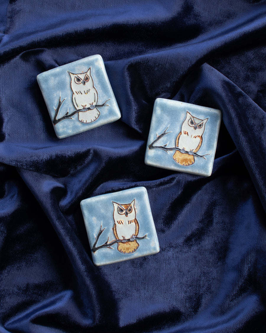 Limited Edition Owl Tiles | Hand-Painted