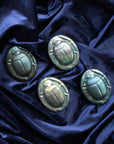 Limited Edition Scarab Paperweights | Matte Green Iridescent