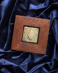 Framed Pinecone Tile | Blush Iridescent