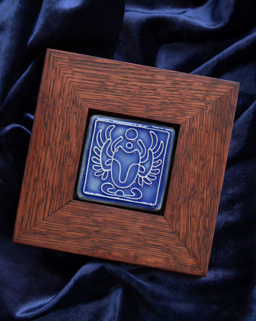 Framed Scarab Tile | 3x3 Lake Superior