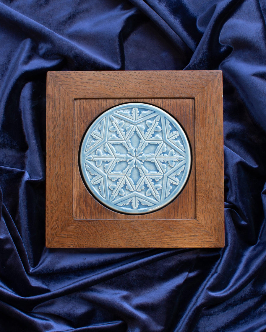 Framed Snowflake Tile | Celestite