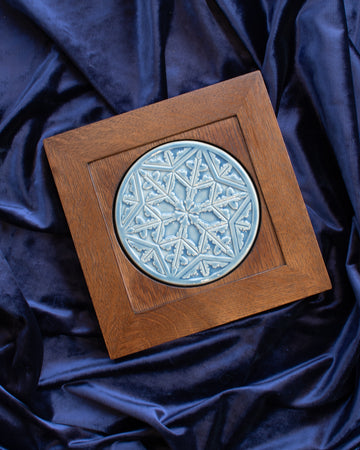 Framed Snowflake Tile | Celestite