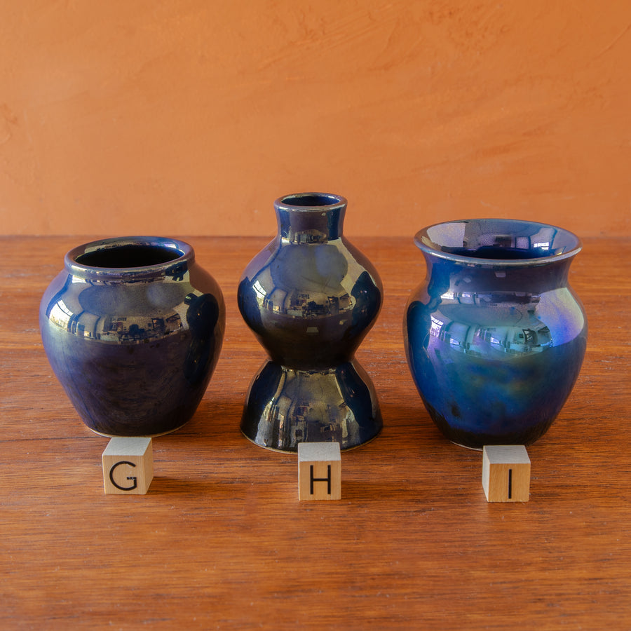 Azurite Iridescent Petite Vase