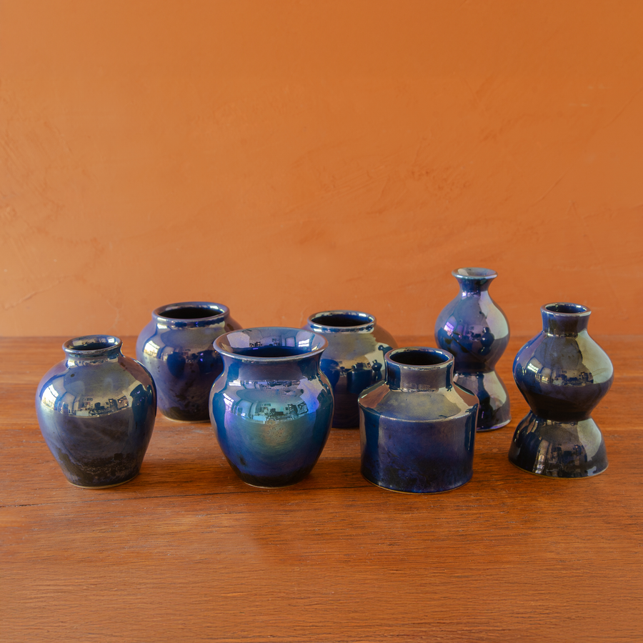 Azurite Iridescent Petite Vase