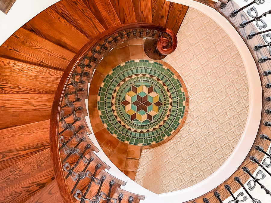 Rose Window Floor Medallion