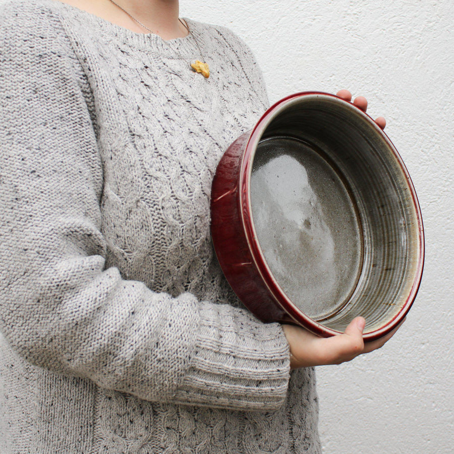 Ceramic Winterberry Large Mod Bowl