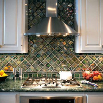 Ceramic Iridescent Backsplash